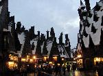 Hogsmeade at night.